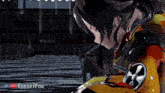 a video of a girl in a yellow and red suit is titled konseifoo