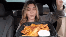 Steph Pappas Cheese Fries GIF - Steph Pappas Cheese Fries Texas Roadhouse GIFs