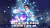 gabriel will never be a playable character in guilty gear according to this meme