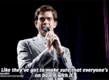 John Mulaney Like Theyve Got To Make Sure That Everyones On Board With It GIF