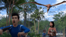 watch out jurassic world camp cretaceous duck pterodactyl swoop