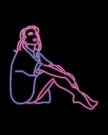 Kate Hush Neon Lights GIF - Kate Hush Neon Lights Girl GIFs