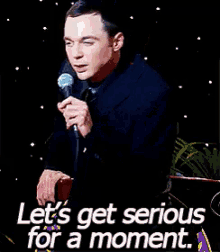 Let'S Get Serious For A Moment GIF - Bigbangtheory Sheldon Seriously GIFs