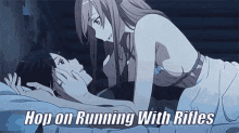 Hop On Running With Rifles Get On GIF - Hop On Running With Rifles Hop On Running With Rifles GIFs