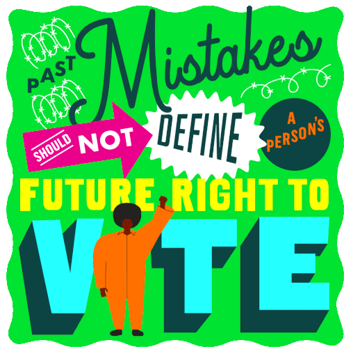 Past Mistakes Should Not Define Future Right To Vote Sticker - Past Mistakes Should Not Define Future Right To Vote Right To Vote Stickers