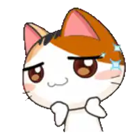 a cartoon cat with a smirk on his face