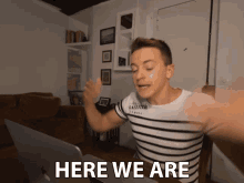 Here We Are Damon Dominique GIF - Here We Are Damon Dominique Were Here GIFs
