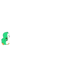 a cartoon penguin with a scarf around its neck