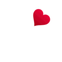 three red hearts on a white background with a white border