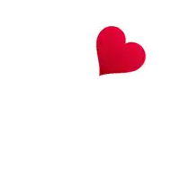 three red hearts on a white background with a white border