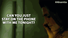 can you just stay on the phone with me tonight stana katic emily byrne absentia stay on the line