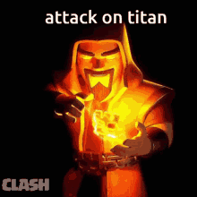 clash of clans wizard attack on titan