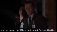 Doggett X Files Reyes Investigating GIF