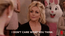 Don'T Care GIF - Jane Krakowski Unbreakable Kimmy Schmidt I Dont Care What You Think GIFs