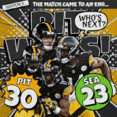 Seattle Seahawks (23) Vs. Pittsburgh Steelers (30) Post Game GIF - Nfl National Football League Football League GIFs