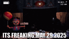 a screenshot of five nights at freddy 's with balloon boy and foxy