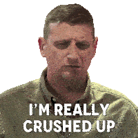 I'M Really Crushed Up Tim Robinson Sticker - I'M Really Crushed Up Tim Robinson I Think You Should Leave With Tim Robinson Stickers