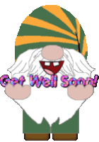 Gnome Get Well Soon Sticker