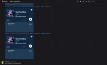 a screenshot of a spotify playlist with the song your too slow