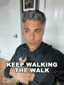 Keep Walking The Walk Jaime Camil GIF - Keep Walking The Walk Jaime Camil Cameo GIFs