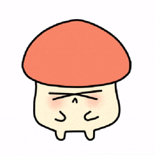 mushroom cute depressed frustrated upset