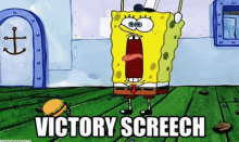 Spongebob Squarepants Congratulations GIF - Spongebob Squarepants Congratulations Victory Screech GIFs