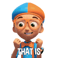 That Is So Cool Blippi Sticker - That Is So Cool Blippi Blippi Wonders - Educational Cartoons For Kids Stickers