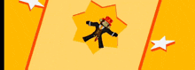 a monkey in a suit and top hat stands in front of a yellow background that says oh honey honey
