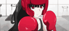 boxing femaleboxing anime girl punch