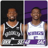 Brooklyn Nets (55) Vs. Sacramento Kings (48) Half-time Break GIF - Nba Basketball Nba 2021 GIFs