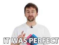 It Was Perfect Perfection Sticker - It Was Perfect Perfection Pure Stickers