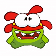 scared om nom cut the rope omg oh no scared om nom cut the rope omg oh no
