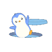 a penguin is sitting in a hole with the words see yah later below it