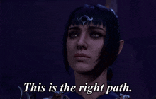 This Is The Right Path Shadowheart GIF - This Is The Right Path Shadowheart Head Nod GIFs