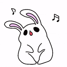 rabbit bunny white lovely humming