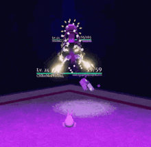 a screenshot of a video game with the numbers 59/59 on the bottom