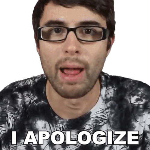 I Apologize Steve Terreberry Sticker - I Apologize Steve Terreberry Im Really Sorry Stickers