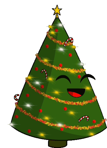 Christmas Christmas Tree Sticker - Christmas Christmas Tree Happy Tree Stickers