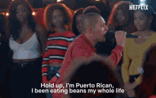 Hold Up Im Puerto Rican I Been Eating Beans My Whole Life GIF