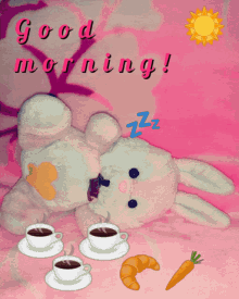 Coffee Good Morning GIF - Coffee Good Morning Bunny GIFs