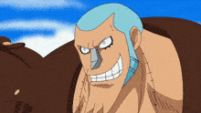a cartoon character with a nose ring and a beard