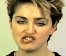 Madonna'S Best Derp GIF - Sillyface Madonna GIFs