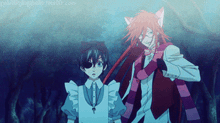 a couple of anime characters standing next to each other with the words goldensymphony tumblr.com in the bottom right corner