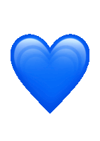 Blue Heart Emoji Sticker - Blue Heart Heart Blue Stickers