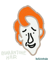 Hair Quarantine Sticker - Hair Quarantine Conan Obrien Stickers