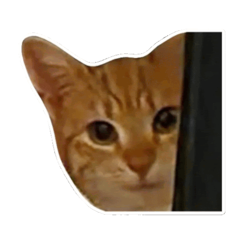 Smiling Cat Friendly Cat Sticker - Smiling Cat Friendly Cat Cat Stickers
