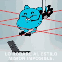 Lo Robaréal Estilo Misión Imposible Gumball Watterson GIF - Lo Robaréal Estilo Misión Imposible Gumball Watterson El Increíble Mundo De Gumball GIFs