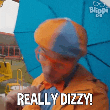 Really Dizzy Blippi GIF - Really Dizzy Blippi Blippi Wonders Educational Cartoons For Kids GIFs