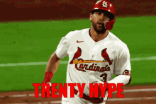 trenty trenty hype trenten cardinals baseball st louis cardinals
