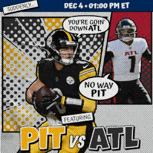 What channel is Pittsburgh Steelers game today vs. Falcons? (12/4